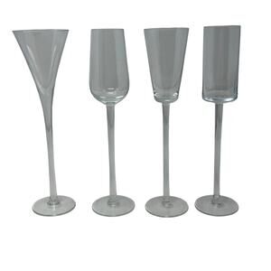 Calvin Klein Home Cooper Cordial Set of 4 Crystal Glasses Made In Poland